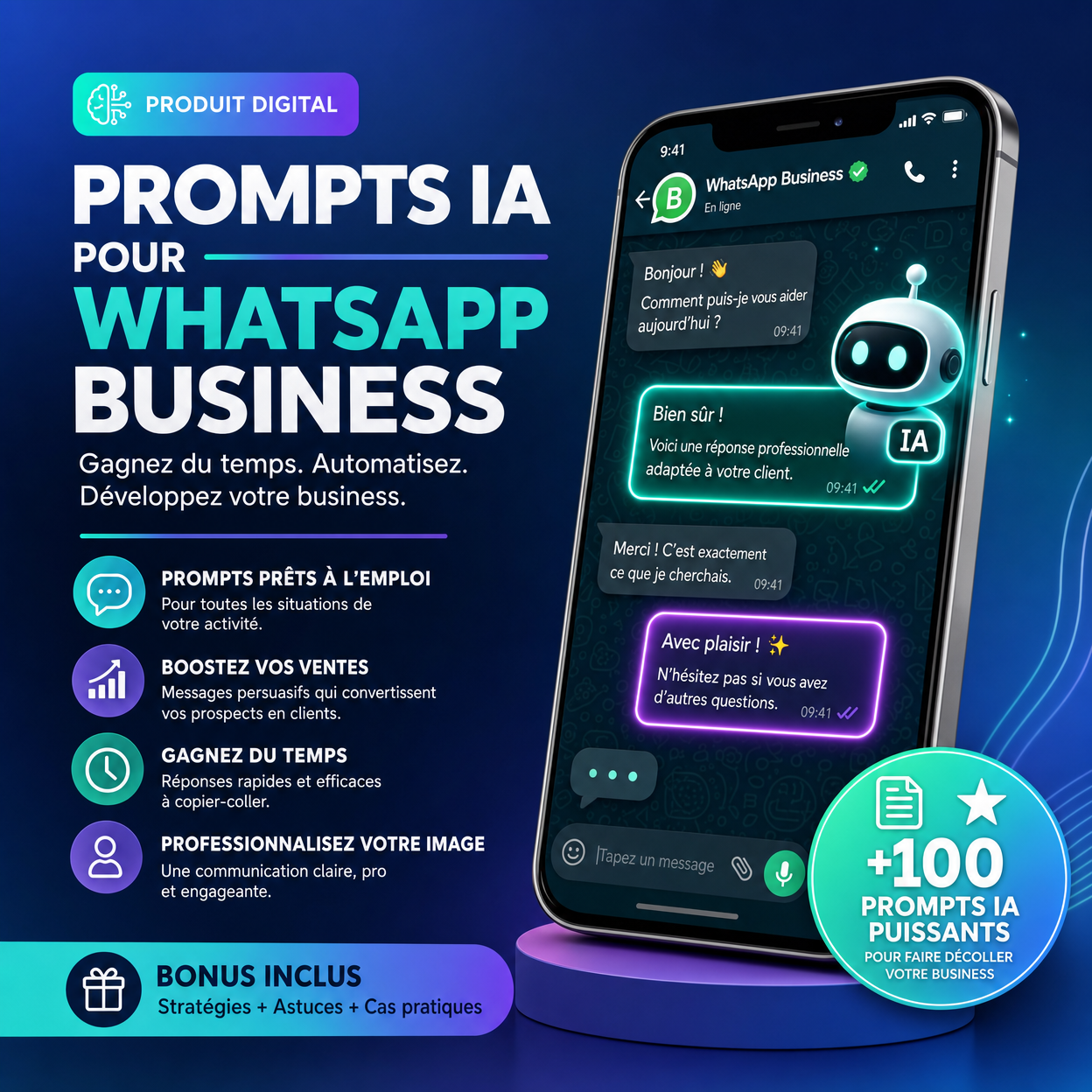 Prompts IA pour WhatsApp Business - Automatisez vos Ventes