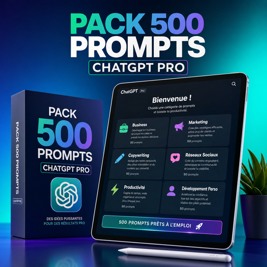 Pack 500 Prompts ChatGPT Pro - Business, Marketing, Copywriting